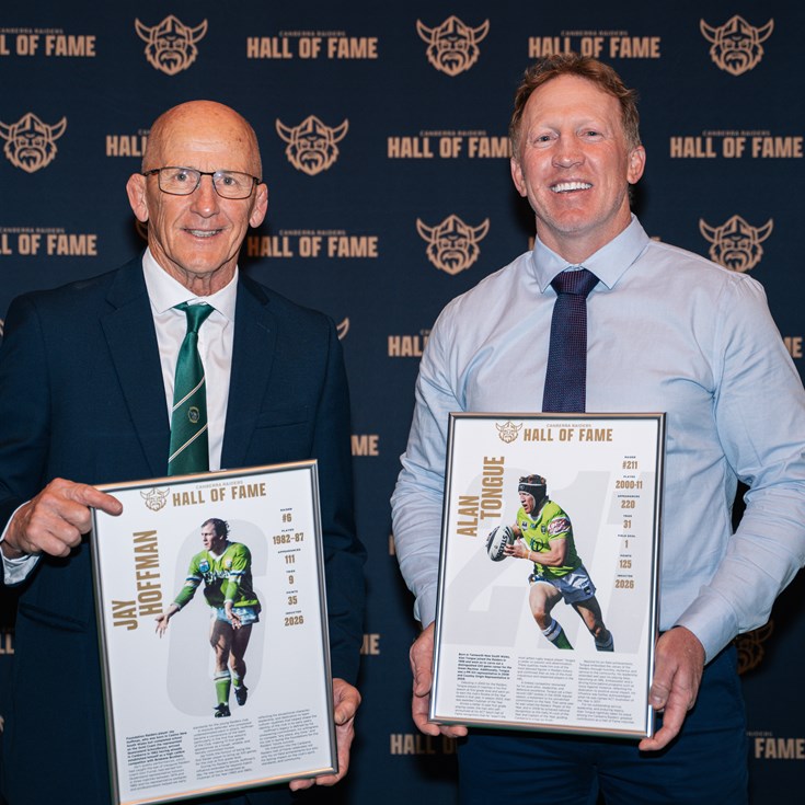 Hoffman and Tongue join Raiders Hall of Fame