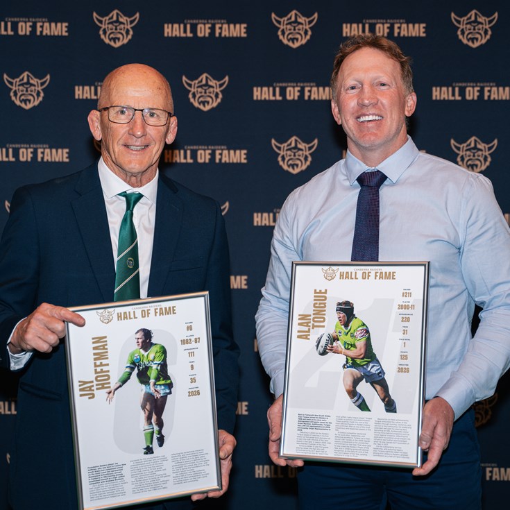 Hoffman and Tongue join Raiders Hall of Fame