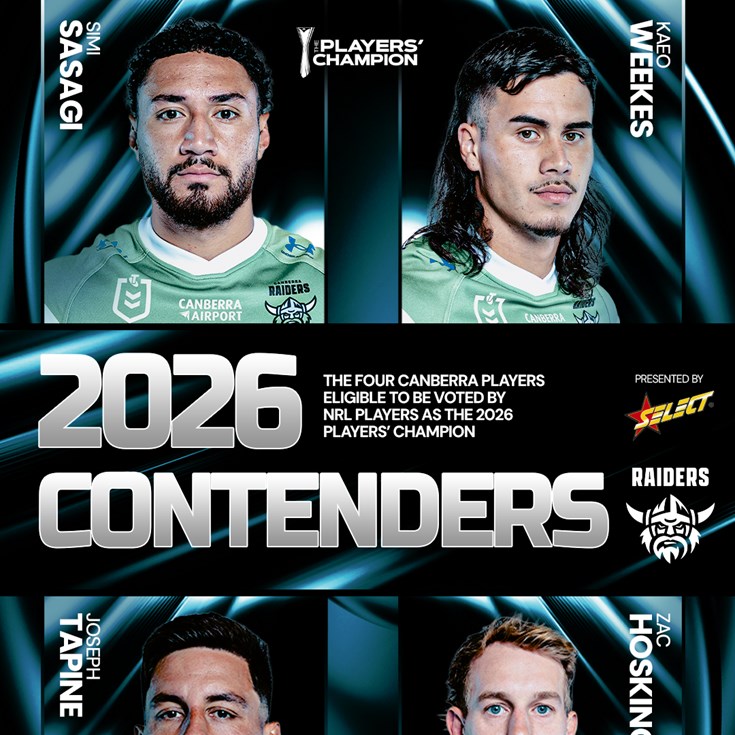 Raiders nominated for RLPA Players Champion in 2026