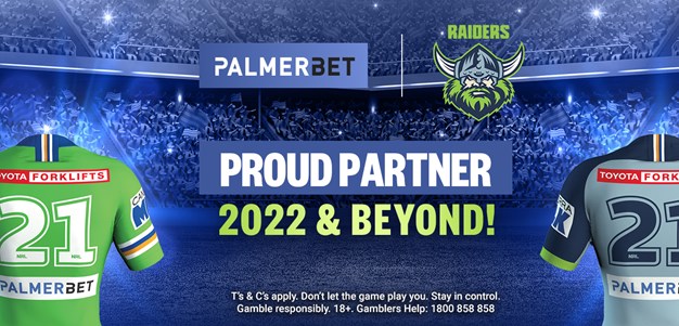 Raiders and Palmerbet together in 2022 and beyond