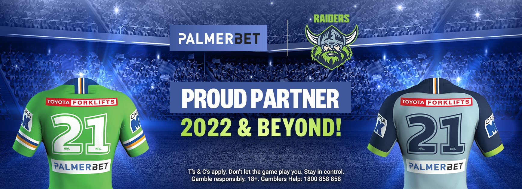 Raiders and Palmerbet together in 2022 and beyond