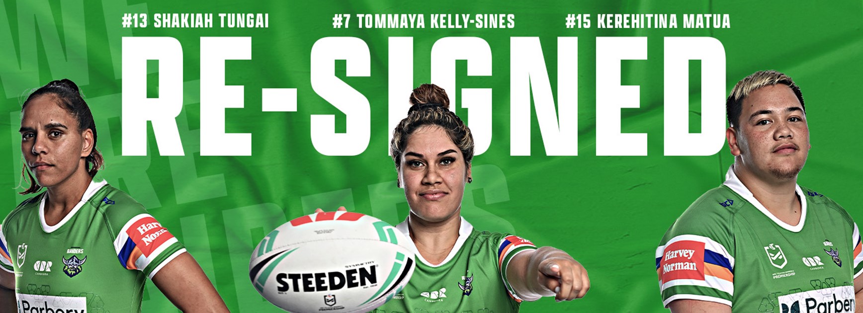 NRLW trio re-sign for 2024 season