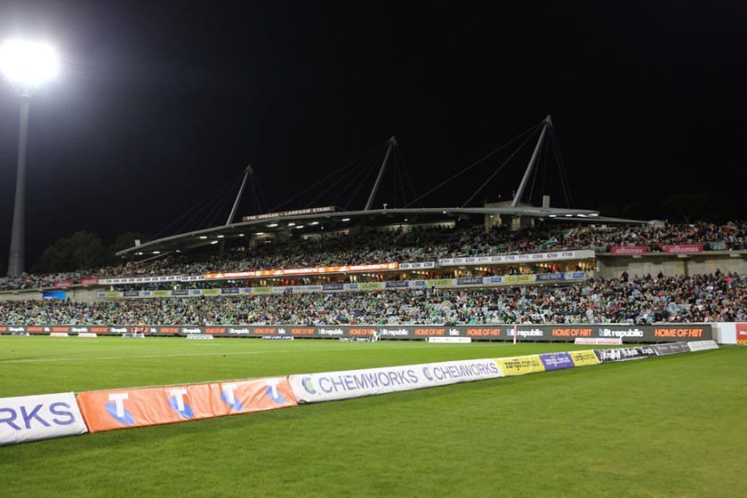 Signage opportunities at GIO Stadium Canberra Corporate