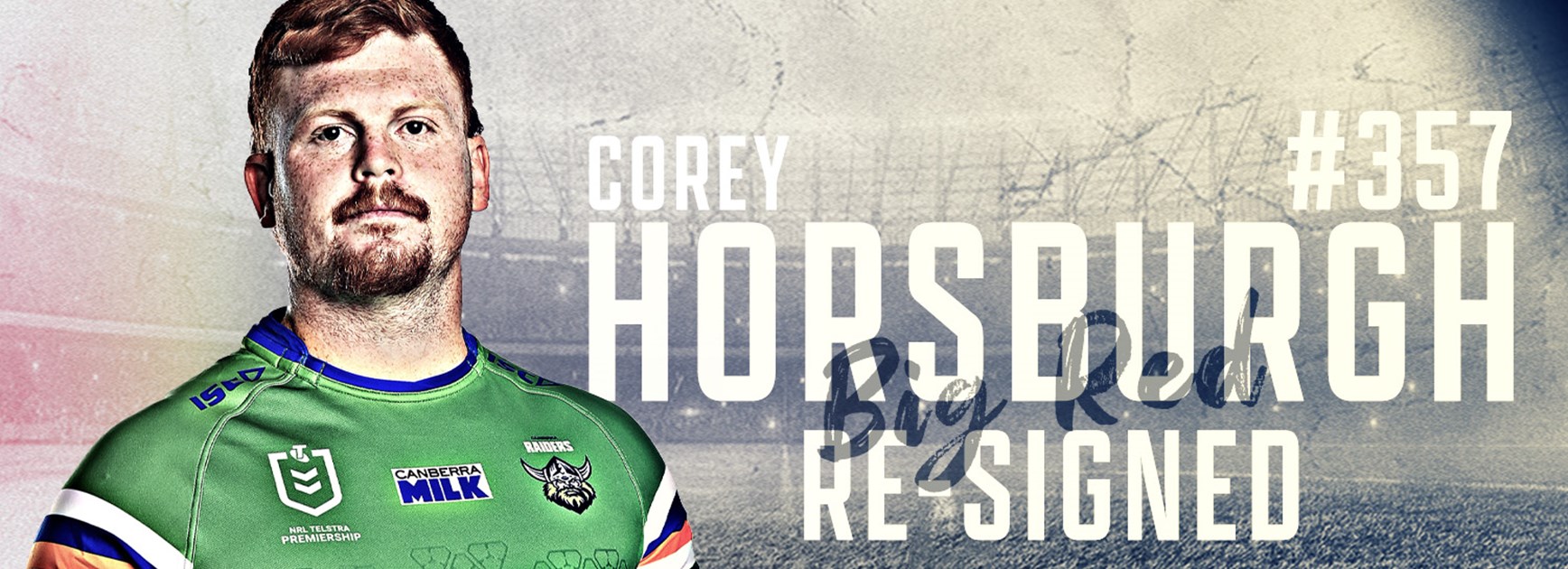 Corey Horsburgh Re-Signs with the Raiders