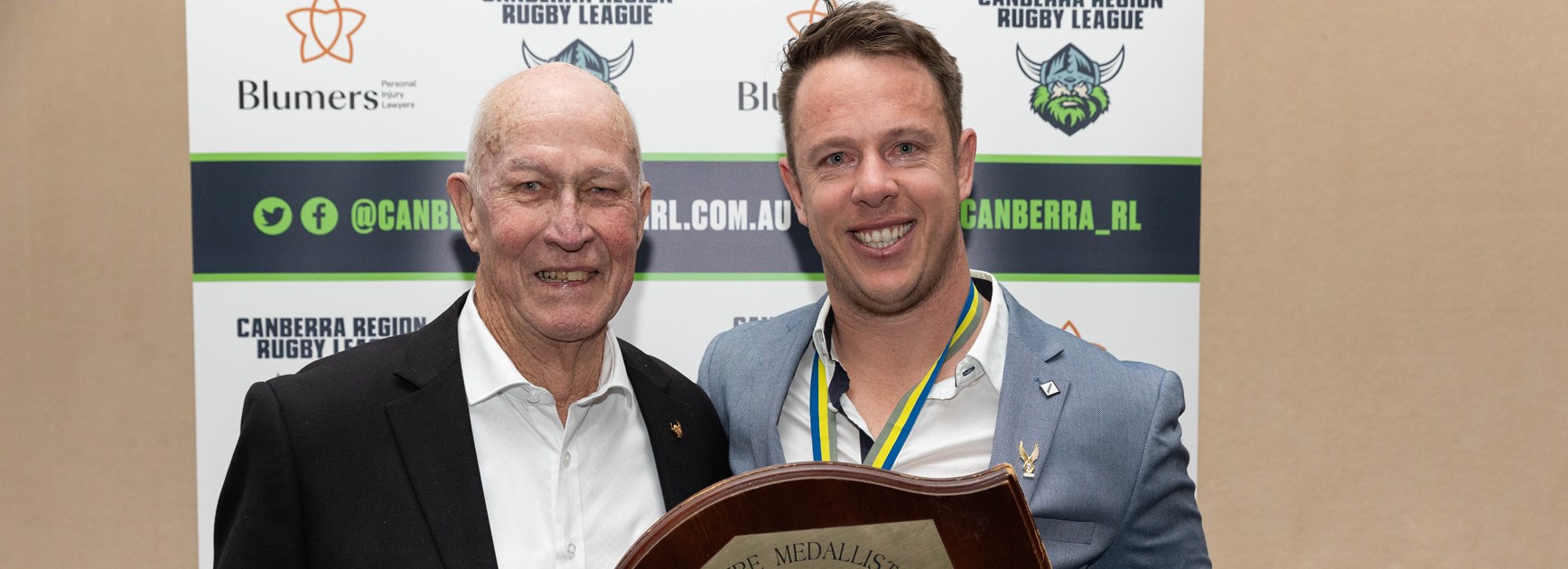 Sam Williams wins the 2023 Les McIntyre Medal in the Canberra Raiders Cup