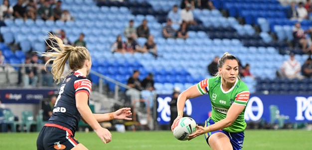Raiders NRLW side fall to Roosters in Sydney