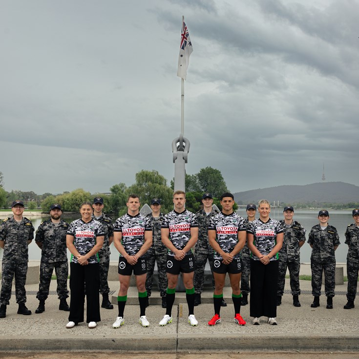 Raiders and HMAS Harman to commemorate 125 years of Navy in ANZAC Round