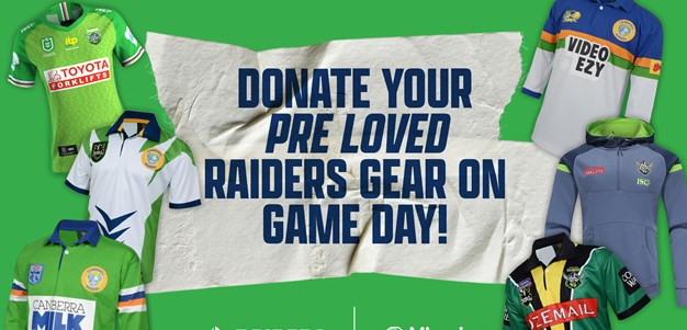 Donate Your Pre-loved Raiders Gear This Weekend and Support Vinnies Canberra