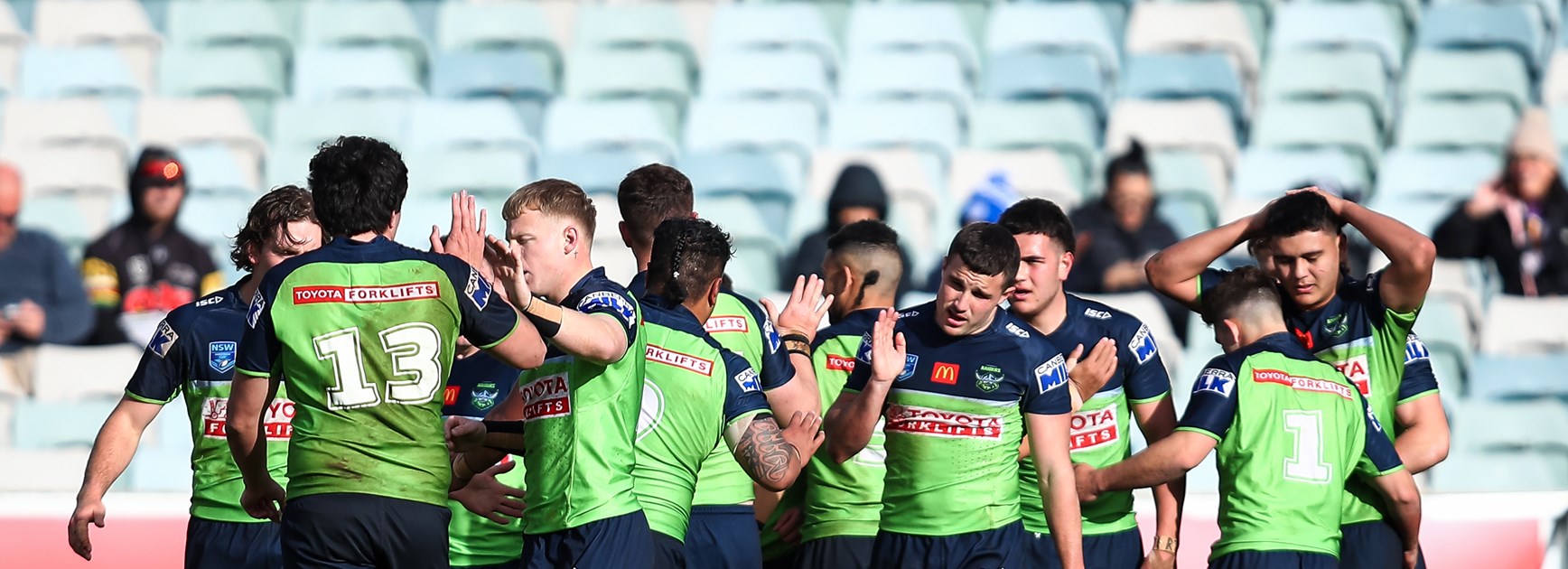 Raiders fight back to secure victory against Rabbitohs in Jersey Flegg