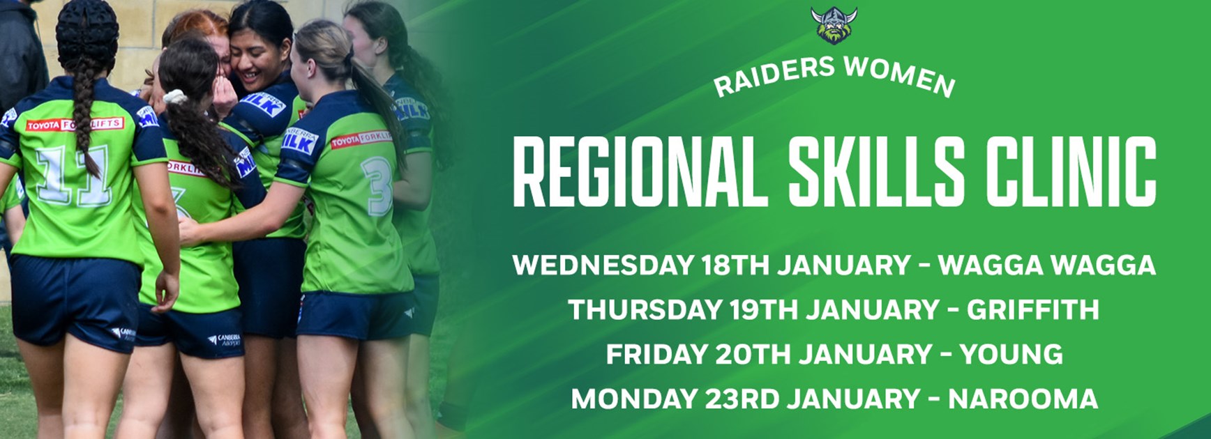 Raiders women’s regional skills clinic