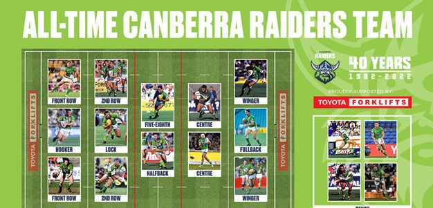 Raiders announce All-Time Favourite Team