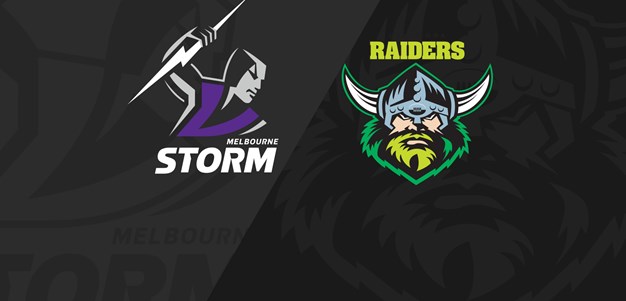 Full Match Replay: Storm v Raiders - Round 22, 2019