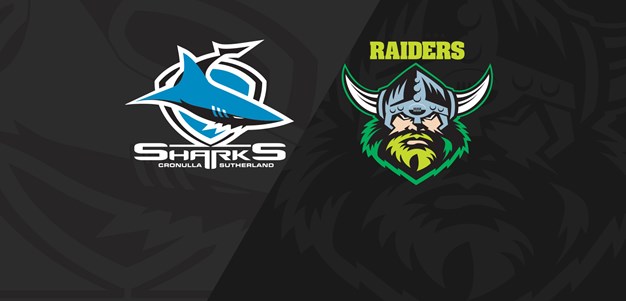 Full Match Replay: Sharks v Raiders - Round 24, 2019