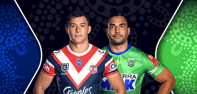 Roosters v Raiders - Round 12