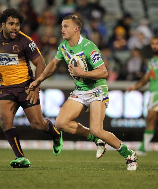 Photo by Colin Whelan copyright © nrlphotos.com :                               NRL Rugby League, Round 13 Canberra Raiders v Brisbane Broncos at Canberra, Monday June 9th 2014.
