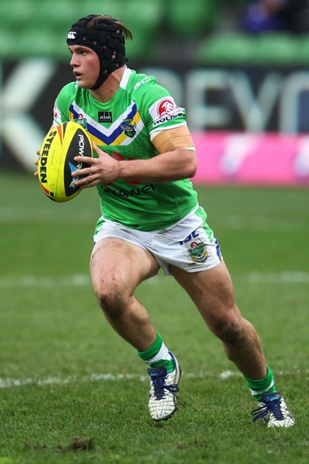 Digital Image by Ian Knight © nrlphotos.com: NYC, Rugby League, Round 19, Melbourne Storm v Canberra Raiders @ AAMI Park, Melbourne, VIC, Saturday July 19th, 2014. 
