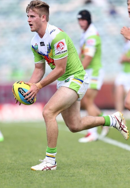 Jared McIlwrick: Digital Image by Robb Cox Â©nrlphotos.com: :NYC Rugby League - Raiders V Dragons at GIO Stadium, Canberra. Saturday March 21st 2015.