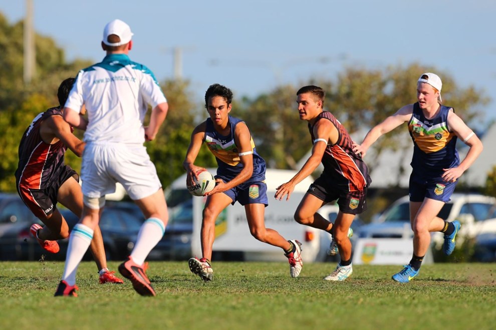Action Images From The 2015 Harvey Norman National Youth Championships. Harvey Norman; NRL Touch;Caloundra Sunshine Coast, Queensland, Australia. Â© 2015 Energy Images. Photo By Energy Images. www.energyimages.com.auTouch; Football; Australia; 2015; National Youth Championships;NYC;  Australia;  2015; TFA; Austouch; Image; Photo; Photography; Picture; Ball; Run; Try; Action; Presentation; Energy; Images; Energy Images; Dale Watson; WA Photographer; Action Photos; Energy Images; Official Photos; BLK: Body Science; Sports Cover; Events QLD; Australian Sports Commission; Hyper-Active Merchandising;