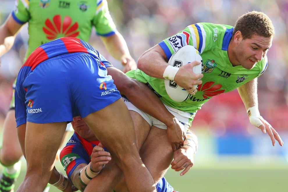 Brenko Lee Competition - NRL Premiership Round - Round 03 Teams - Newcastle Knights V Canberra Raiders - 19th of March 2016 Venue - Hunter Stadium, Broadmeadow, Newcastle NSW Photographer - Paul Barkley