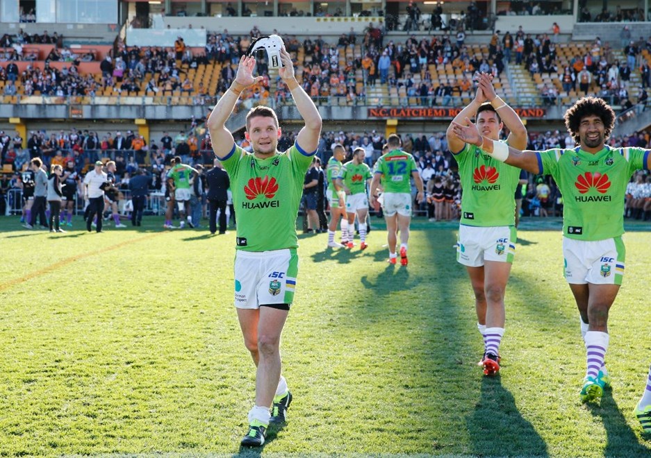 Competition -  NRL Premiership.Round - Round 26Date  -   September 4th 2016.Teams - Wests Tigers v Canberra Raiders.at - AAMI Park Melbourne.Pic - Grant Trouville Â© NRL Photos.