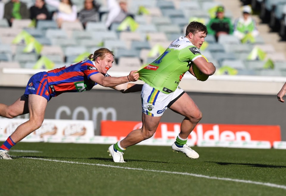 R25 Holden Cup Canberra Raiders vs Newcastle Knights at GIO Stadium . Picture : NRL Photos/Gregg Porteous