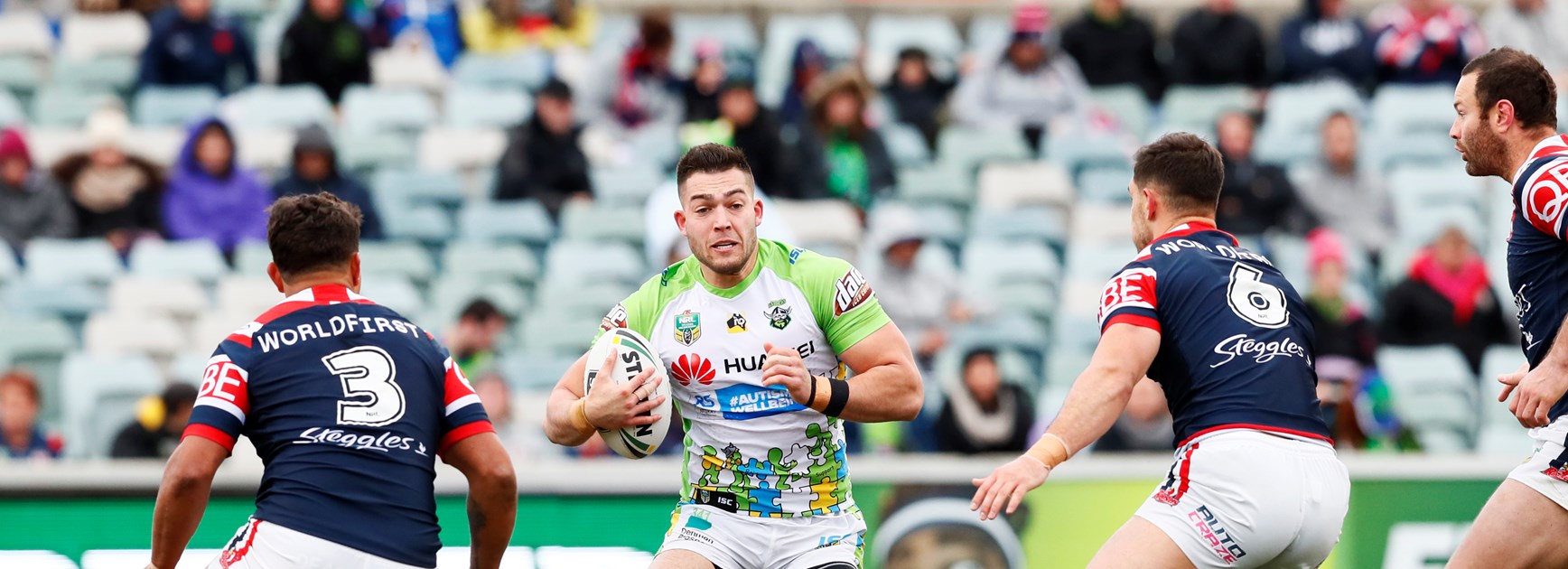 Match Report: Raiders hold off Roosters for inspiring win