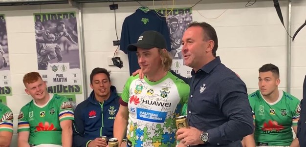 Kurt Longford Addresses the team and Autism