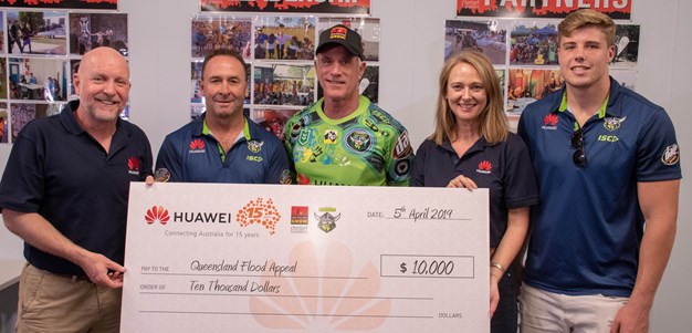 Huawei and the Canberra Raiders support Townsville flood appeal