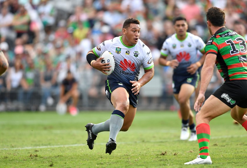 The Raiders played the Rabbitohs in Gosford in 2018