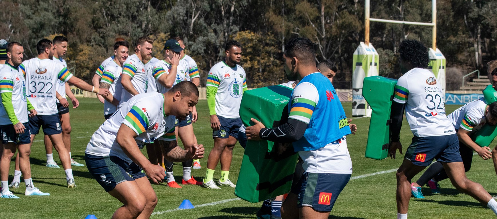 Gallery: Raiders train before departing for Melbourne