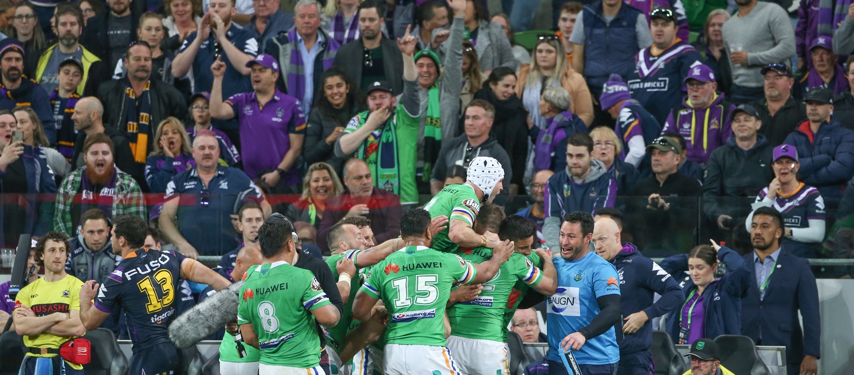 Gallery: Raiders triumph over Storm in Melbourne