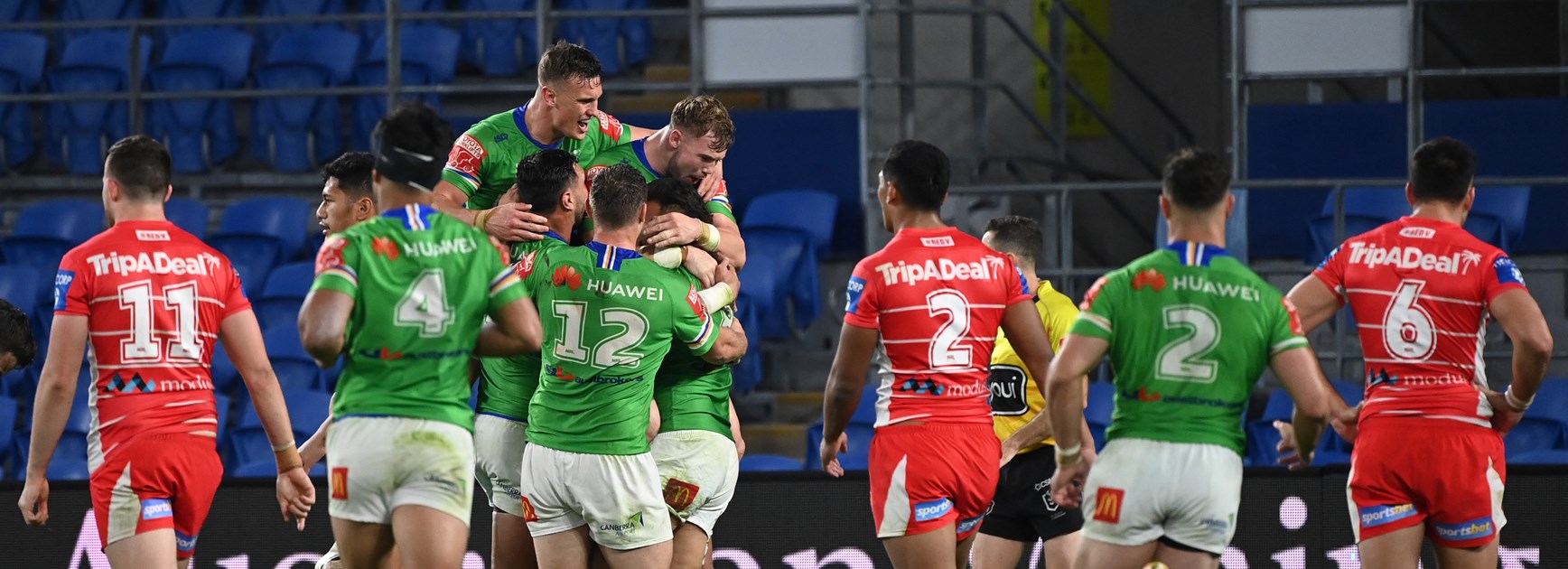 NRL Match Report: Raiders grind out gritty win over Dragons