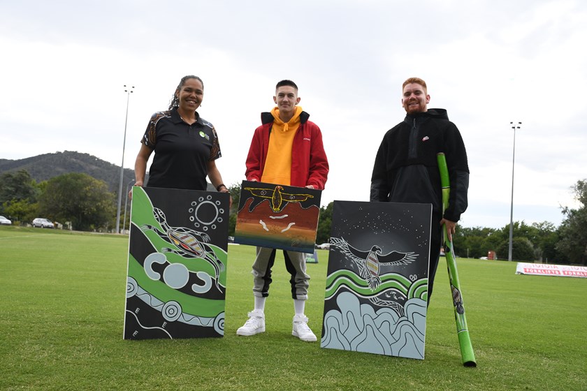 L-R: Justine Brown, Tyrese Cocks, Rayne Huddleston