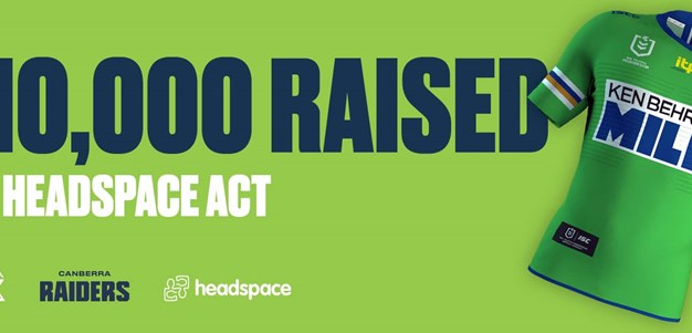 Raiders and Canberra Milk raise $10,000 for headspace