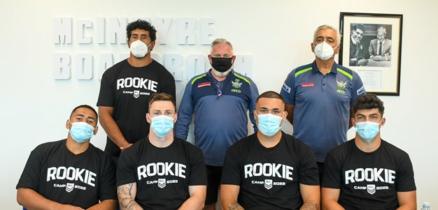 Young Raiders attend NRL Rookie Camp