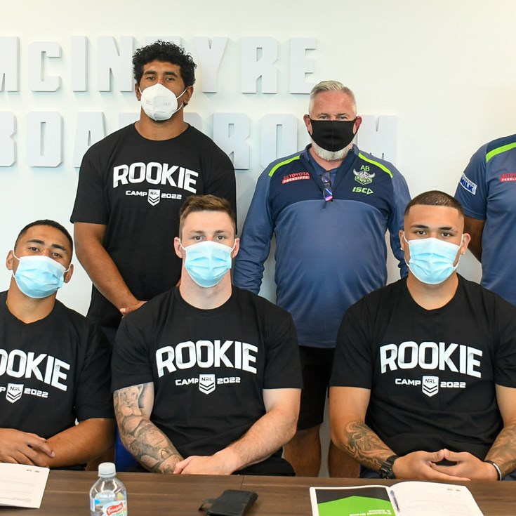 Young Raiders attend NRL Rookie Camp