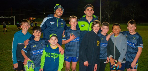 Raiders visit junior clubs