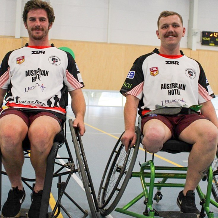 Wagga players promote Come & Try Wheelchair Rugby League Day